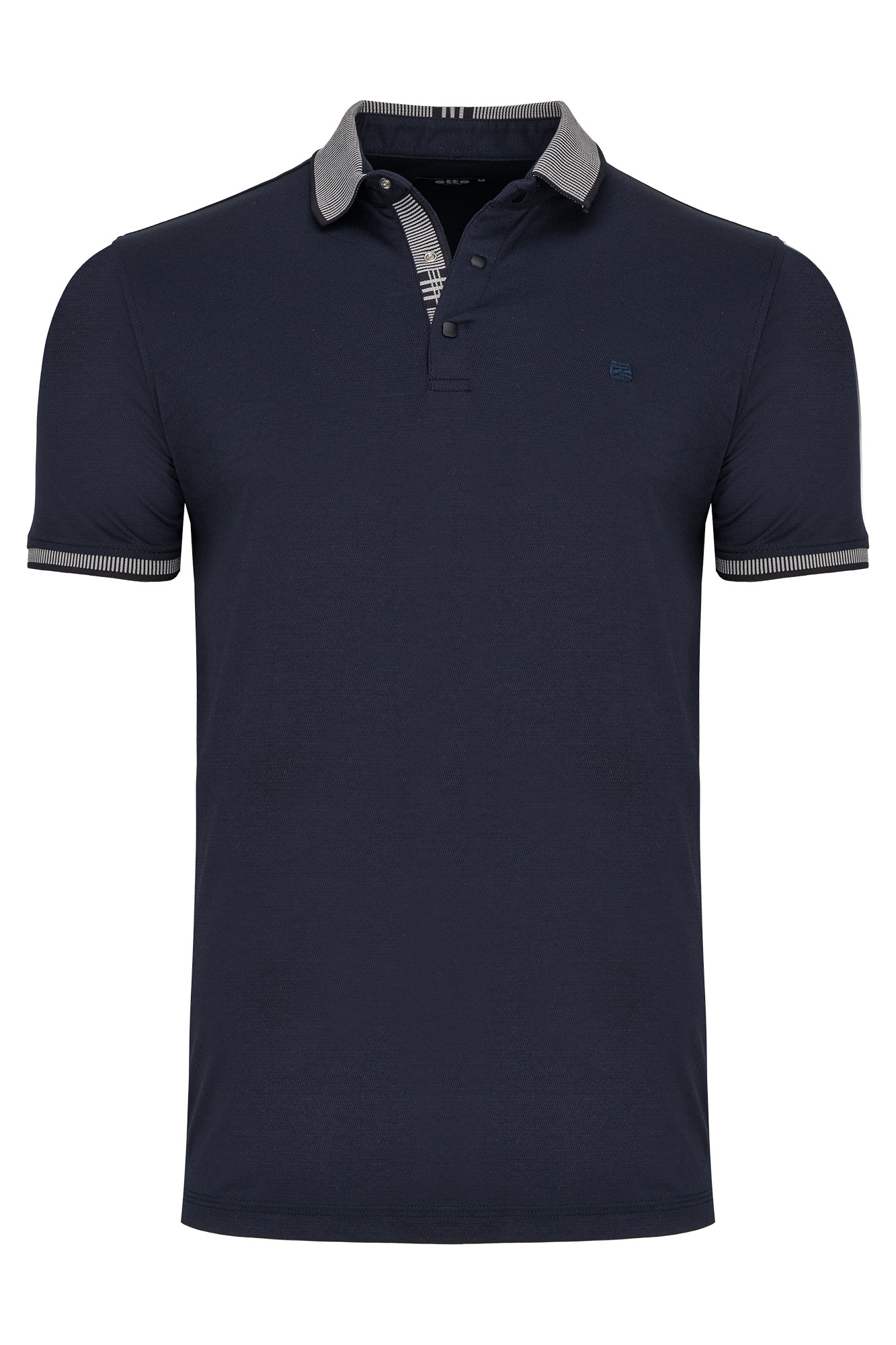 Tričko Pánské Polo Modrý Límeček Se Zapínáním Na Druky Casual: M