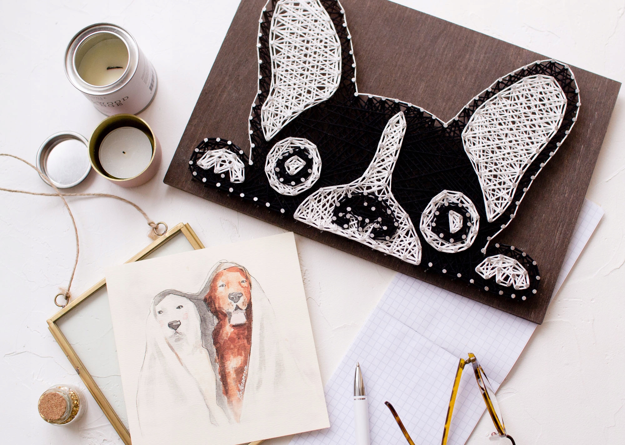 Strunová výtvarná kreativní sada Francouzský buldoček kreativní