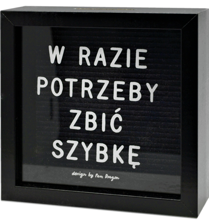 

Skarbonka W Razie Potrzeby Zbić Szybkę