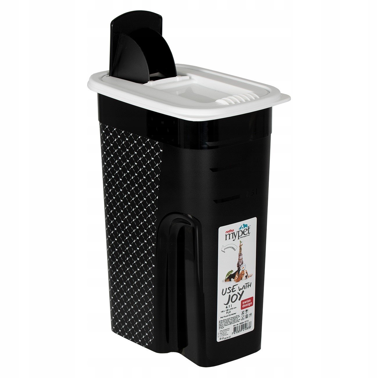 Kontejner na krmivo Flo 4,1L černý