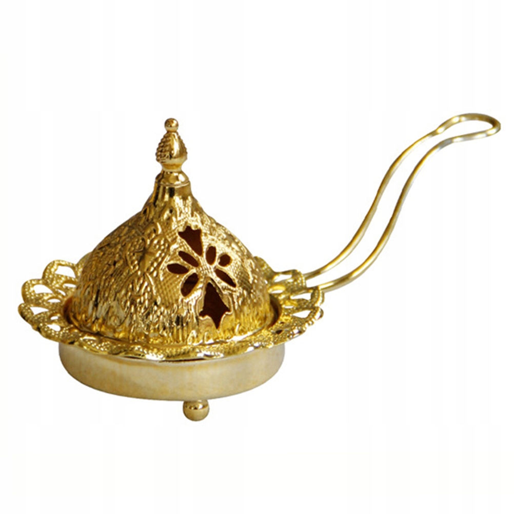 KANDELABR ARABSKI ZŁOTY NA ŚWIECZKI I PACHNIDEŁKO DEKORACYJNE