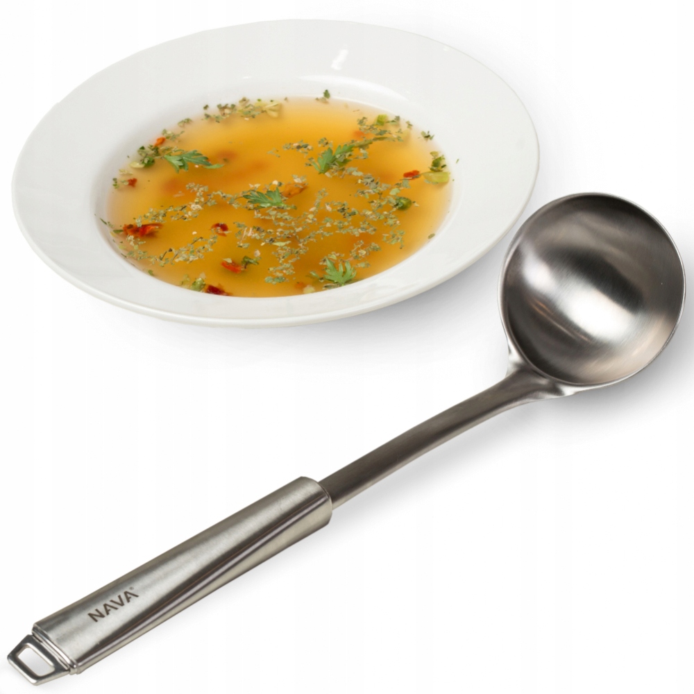 

Chochla łyżka wazowa do zupy stalowa Nava 32 cm
