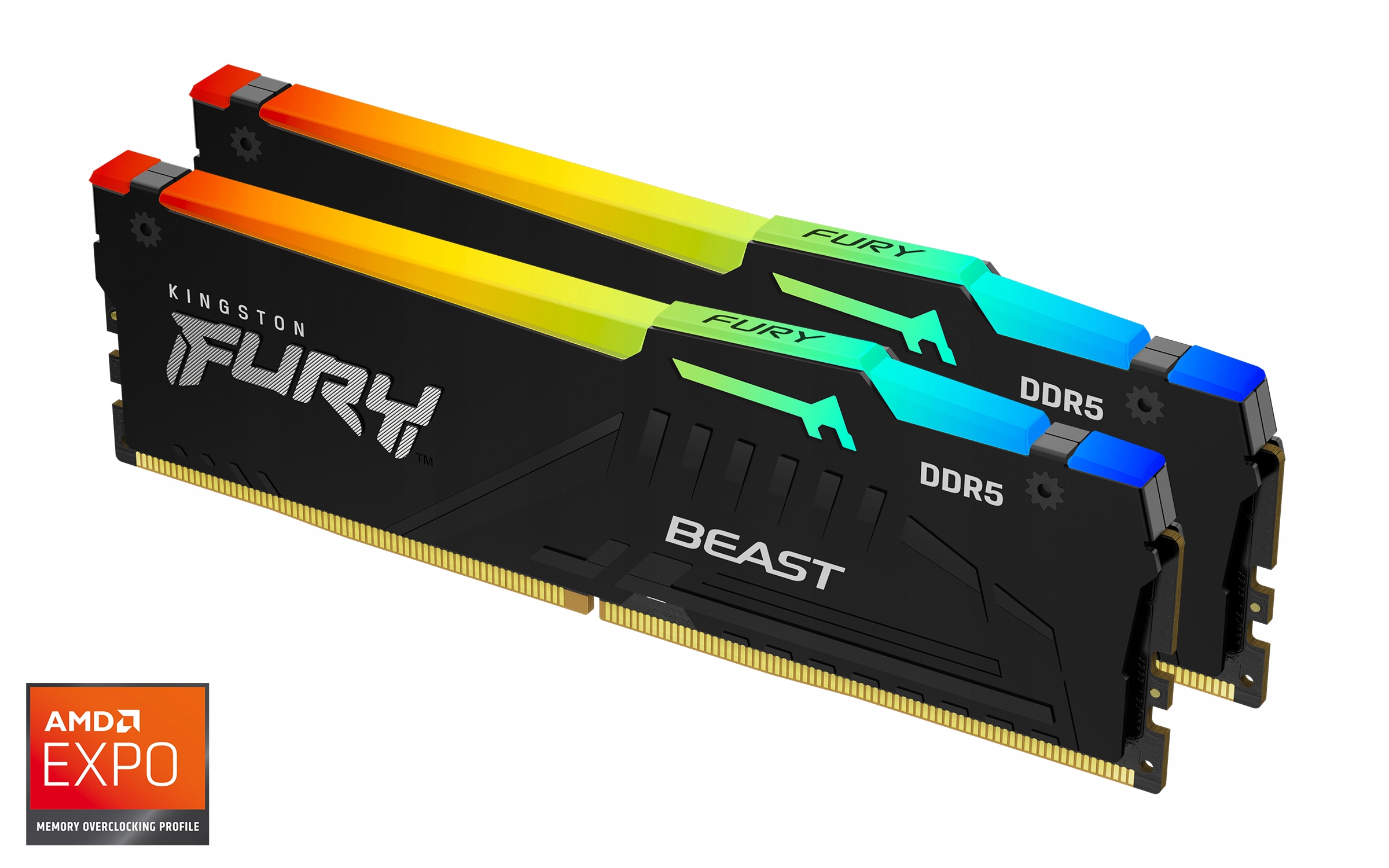 Kingston Fury Beast Expo/ DDR5/ 32GB/ 5600MHz/ CL36/ 2x16GB/ Rgb/ Black…