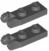 

Lego Zawias 1x2 Ciemny Szary (54657/6267047) 2 szt