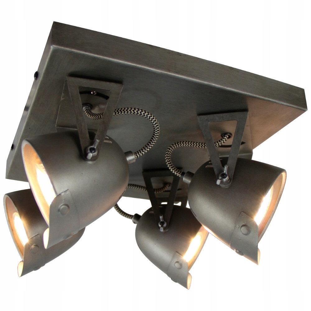 REGULOWANA LAMPA SUFITOWA PLAFON 4PUNKTY BRILLIANT