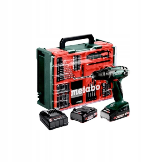 Metabo 602207710 Wiertarko-wkrętarka Aku 18V Bs 18 Set Mobilny Warsztat