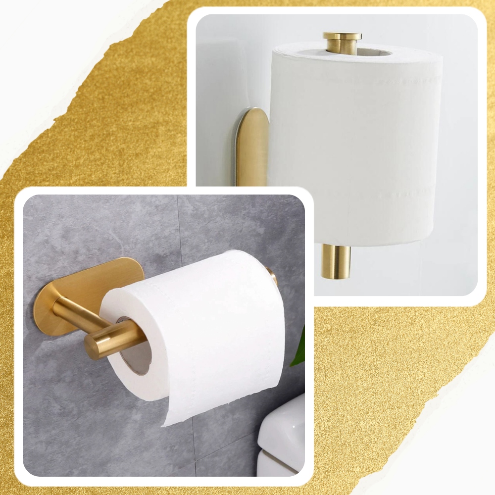 UCHWYT SAMOPRZYLEPNY PAPIER TOALETOWY ZŁOTY LOFT Rodzaj ścienne