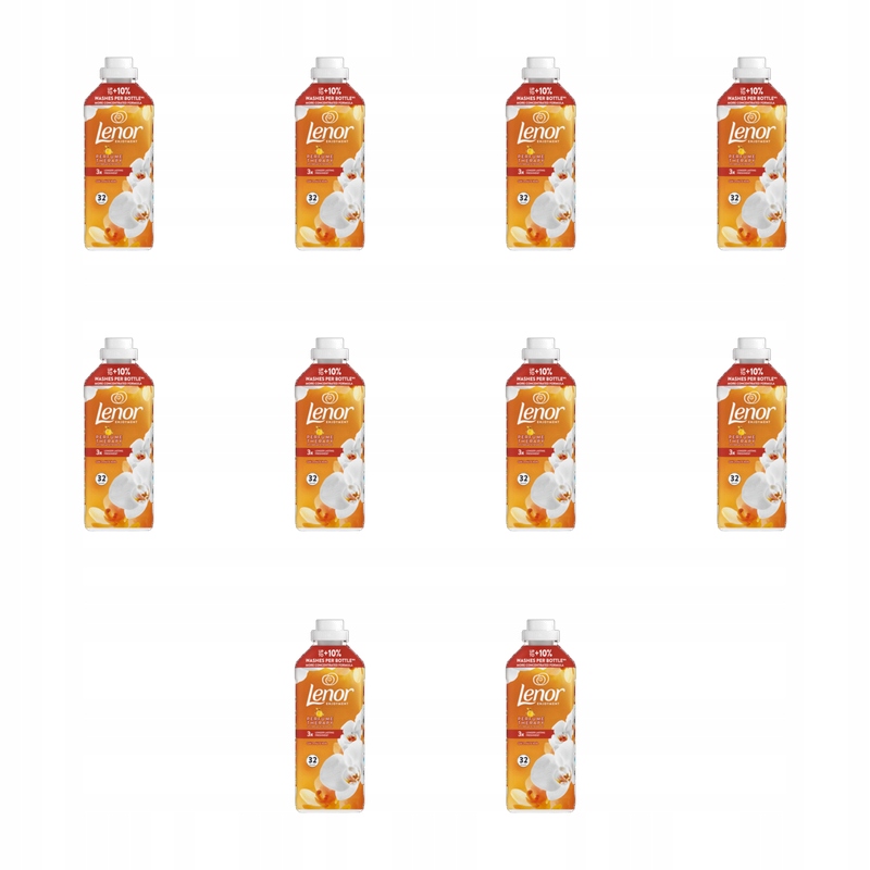 Lenor Tekutá aviváž Gold Orchid &amp; Vanilla 675 Ml, 32 praní X10
