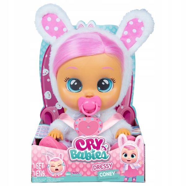 

Lalka Cry babies Bobas Królik Coney Płacząca lalka