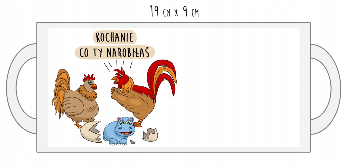 Zabawny kubek kury kurczaki upominek prezent Kod producenta AJC