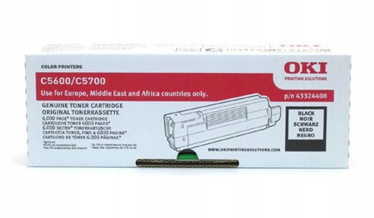 Toner Oki C5600 43324408 6 tisíc černý Originál černý C5700 C5600DN C5700DN