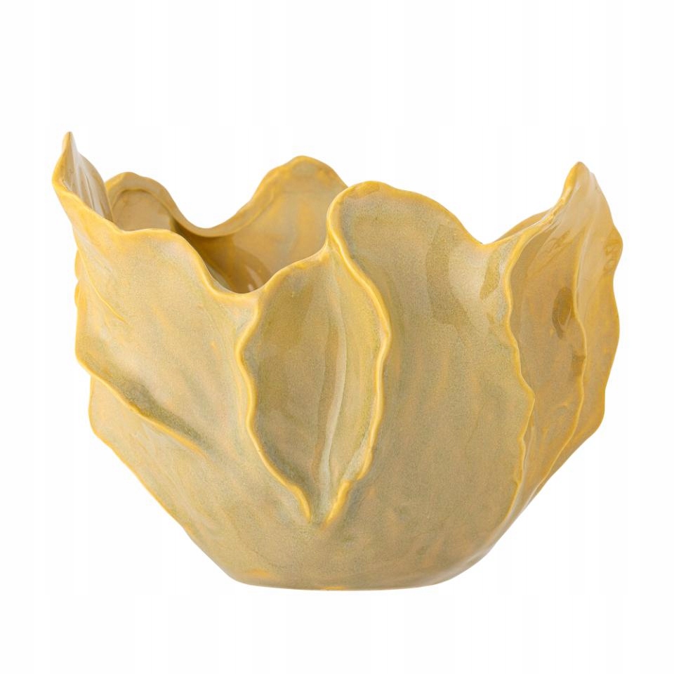 Bloomingville Bastien Dekorativní mísa 25 cm Obal na květináč Žlutá