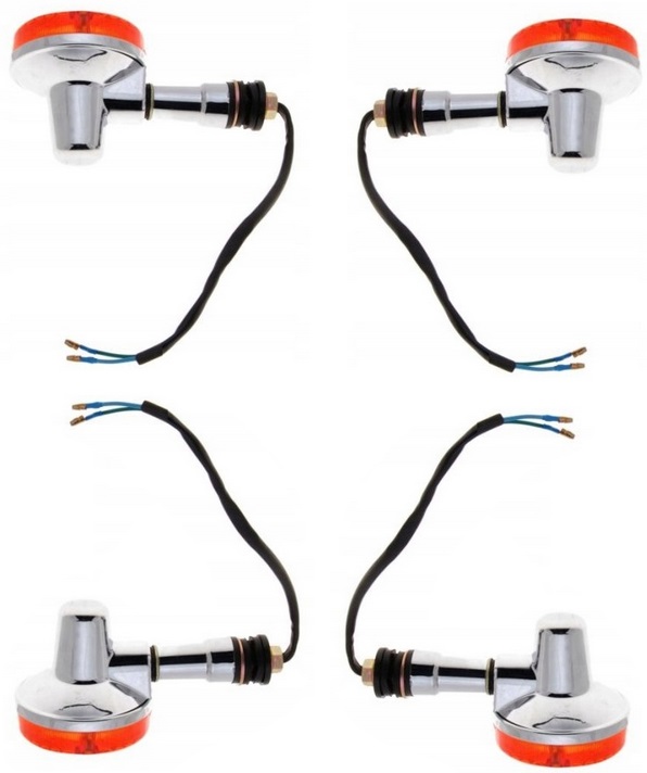 Kierunkowskazy kierunki Kierunek Chrom Romet Junak Yamaha Suzuki Uniwersal