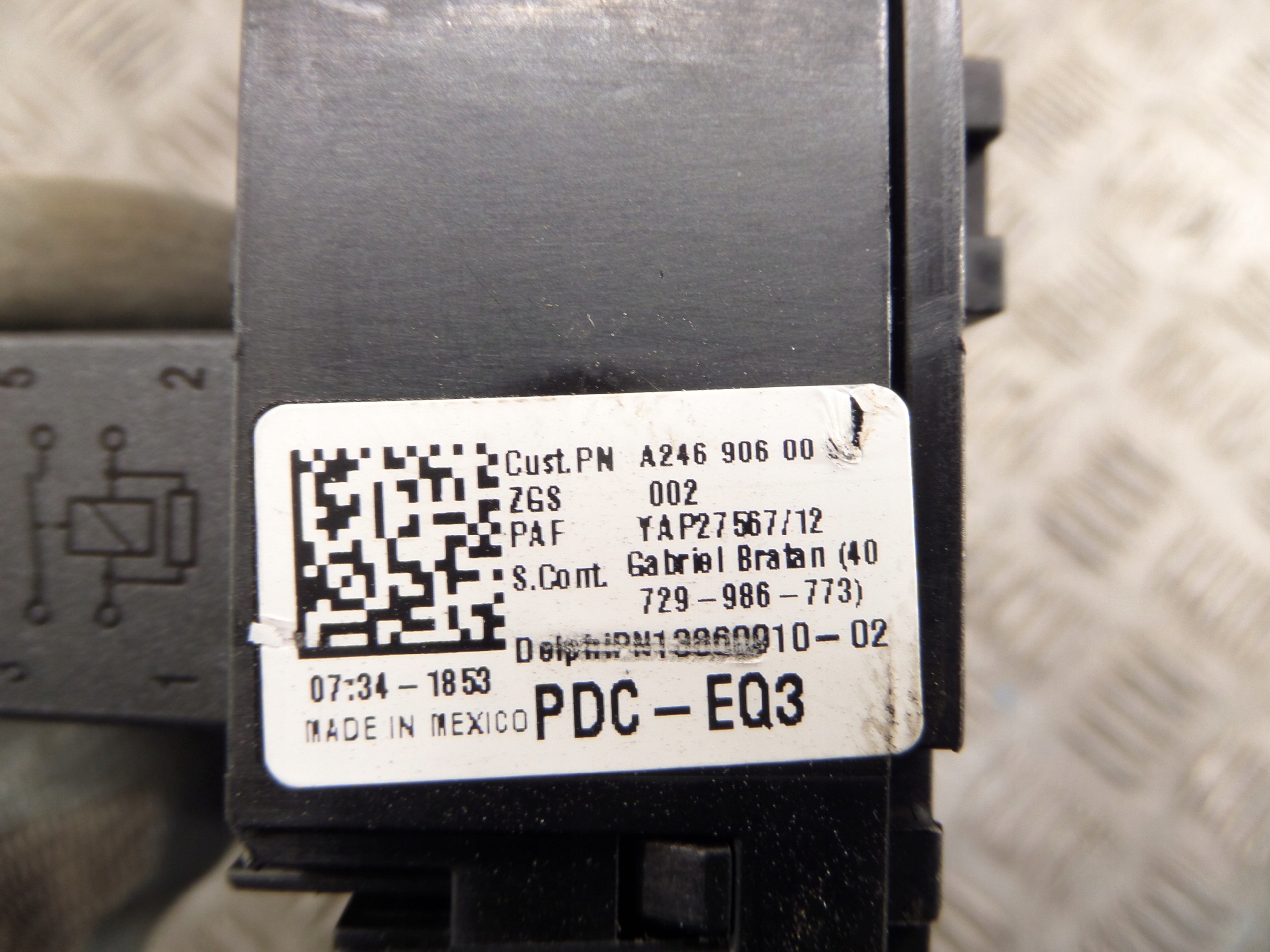 Mercedes W176 compartment of fuses module control unit A2469060093