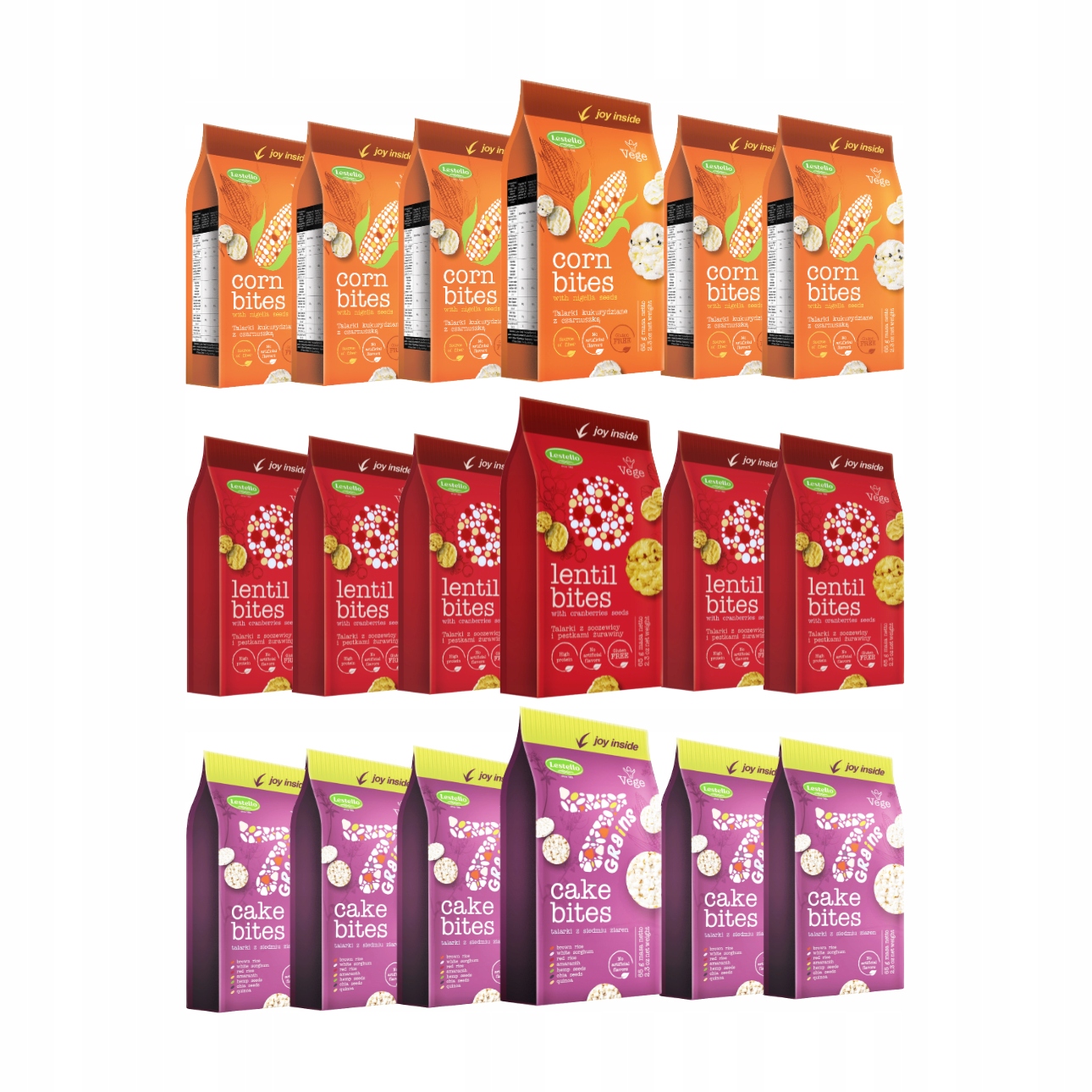 Levně Sada talířků Lestello 6x3 Příchutě Mix Křupavé Mini Oplatky Svačinka