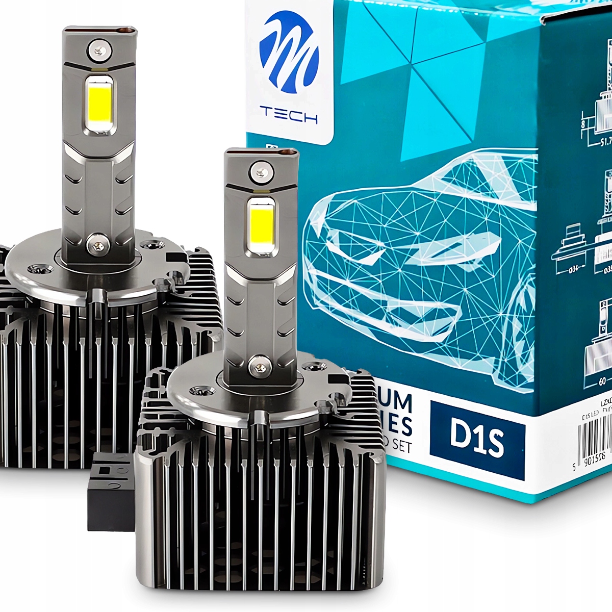 Xenon D1S Led žiarovky 6000K 35W M-Tech Premium Canbus 8400LM 260% Plug&Play
