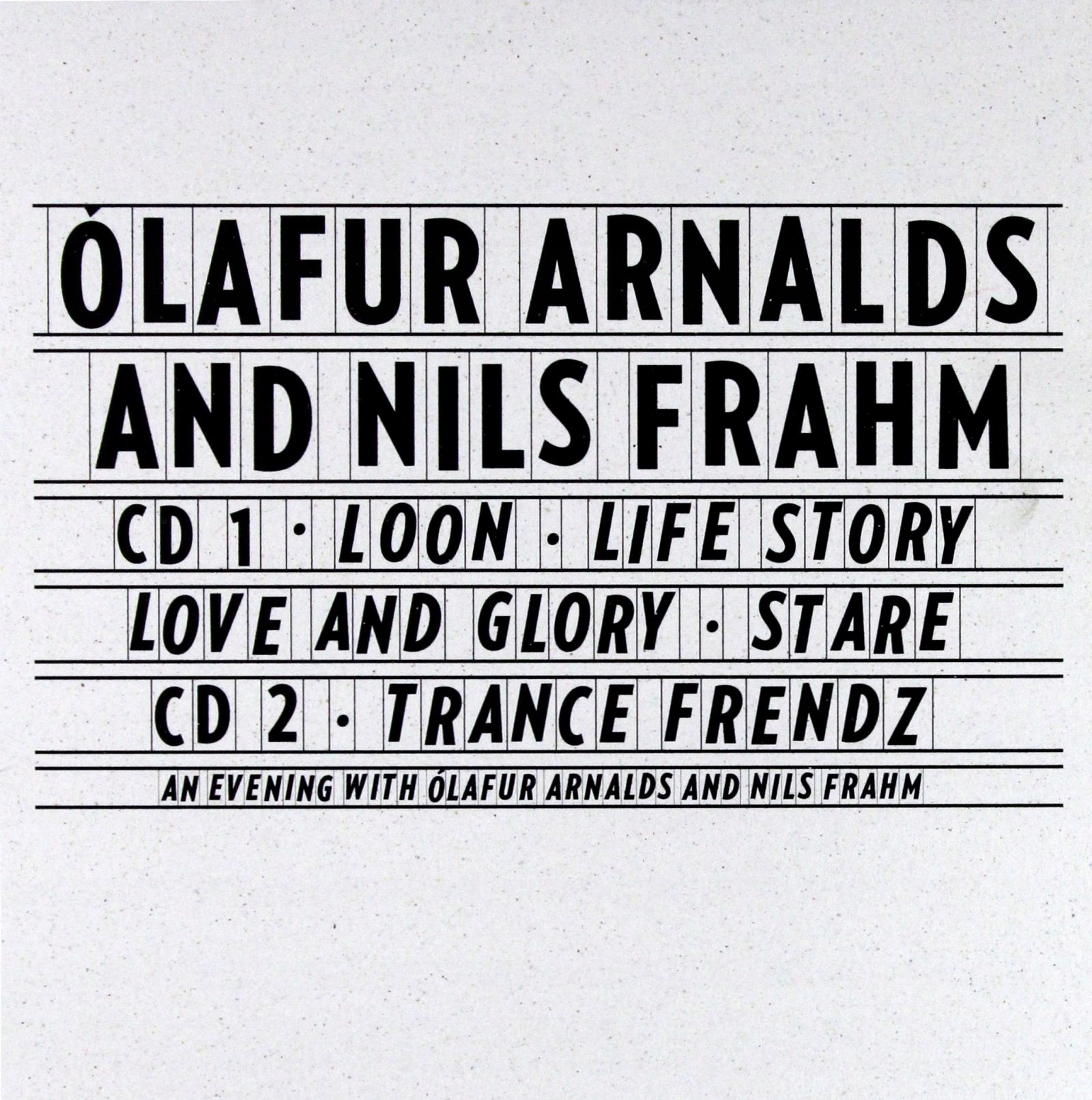 Olafur Arnalds+nils Frahm: Collaborative Works [2CD]