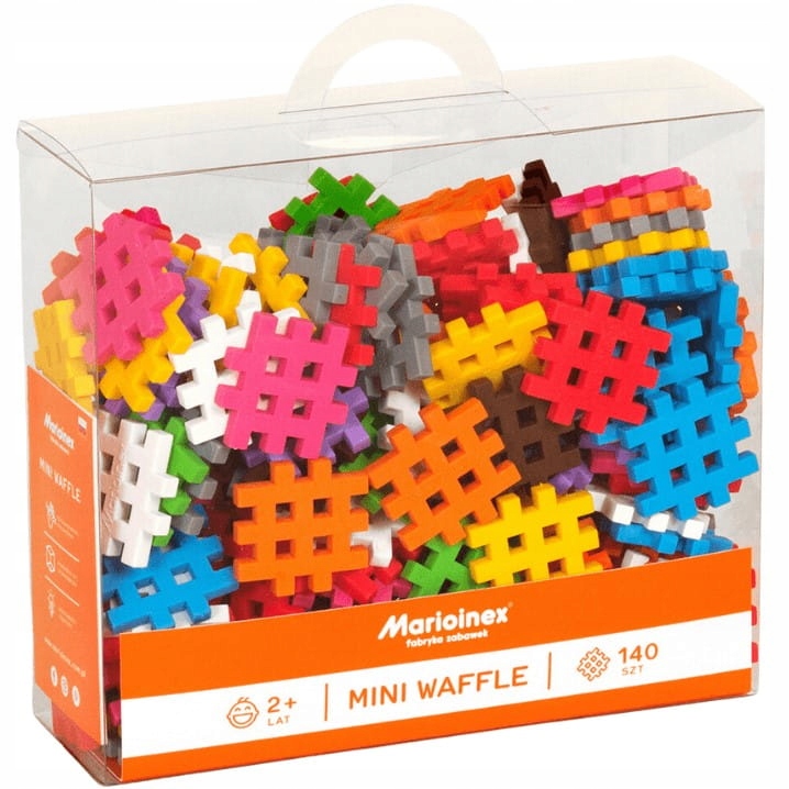 KLOCKI KREATYWNE konstrukcyjne WAFLE mini 140 elementów