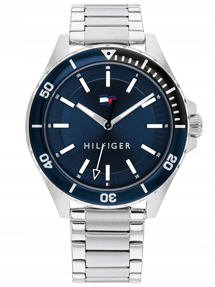 Zegarek Męski Tommy Hilfiger 1792012 Srebrny 50M Box Dla Chłopaka