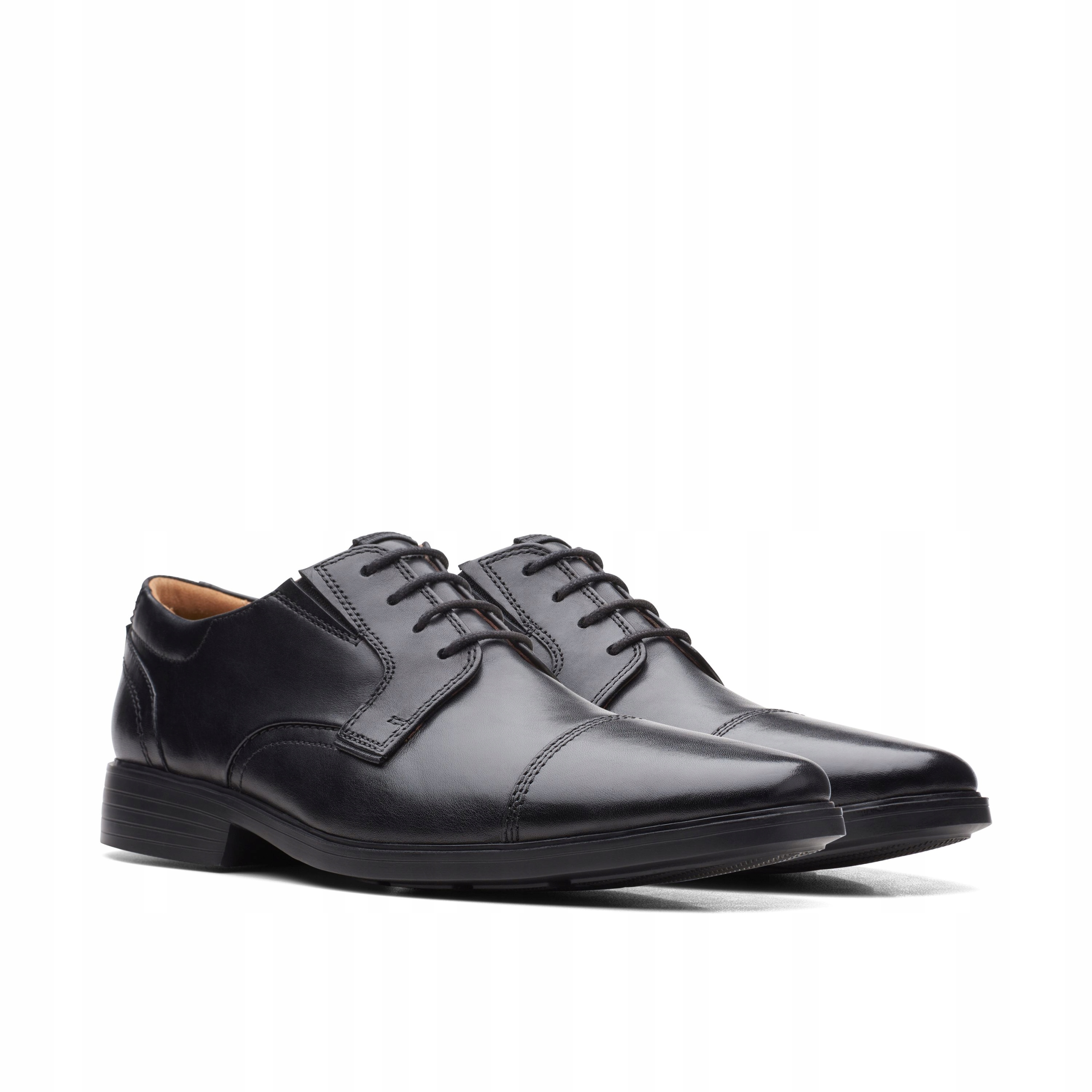 Pánské kožené boty Clarks Clarkslite Cap 261682448 černé 40