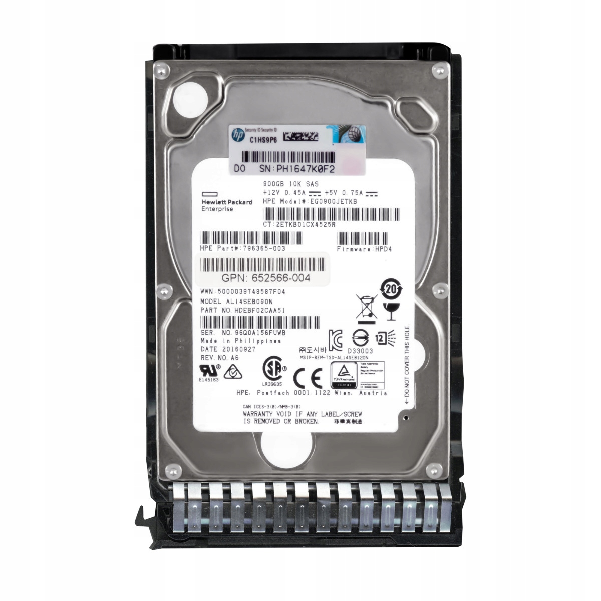 Hp 796365-003 900GB 10K 128MB SAS-3 2.5" EG0900JETKB