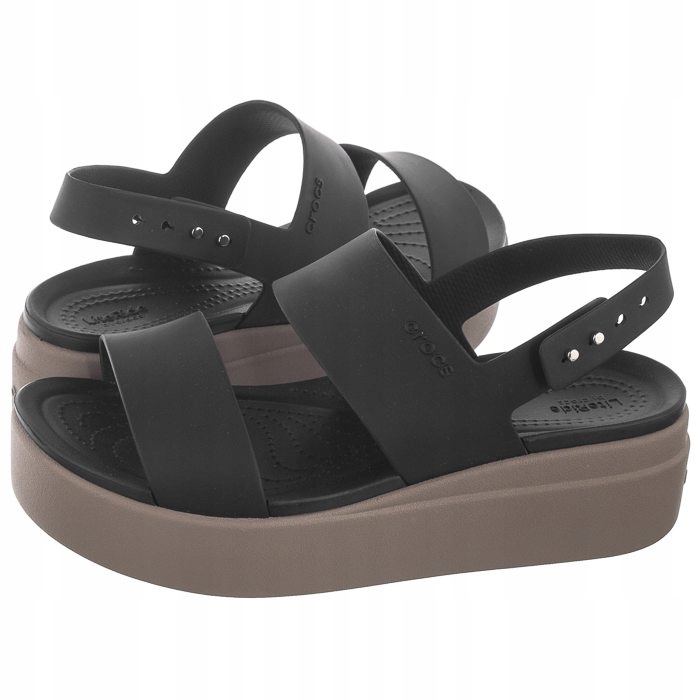 Dámské boty sandály na platformě Crocs Brooklyn 206453 černé