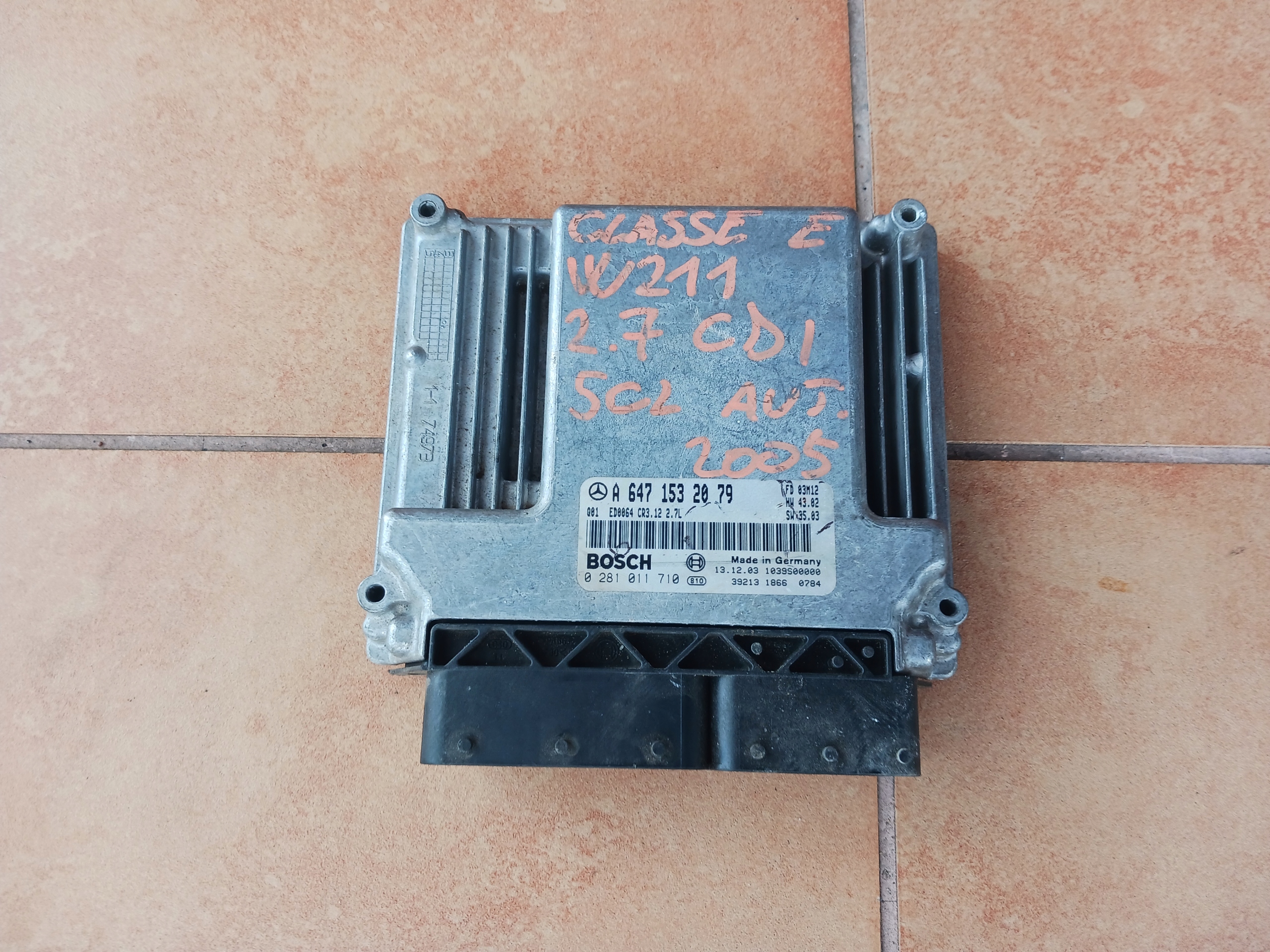computer of the engine MERCEDES W211 2,7 CDI A6471532079