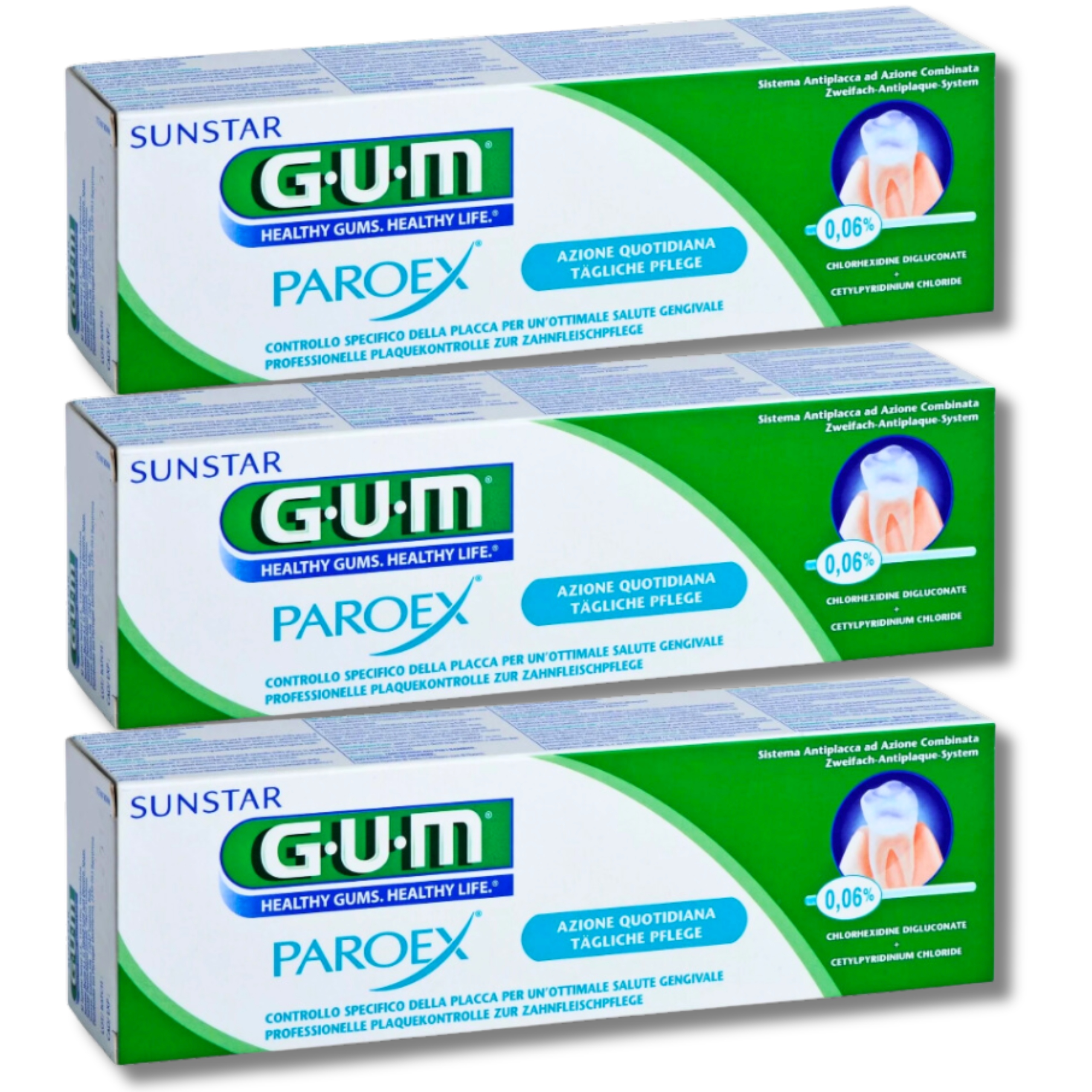 Pasta do Zębów Sunstar Gum Paroex 0,06% Chx – 3szt