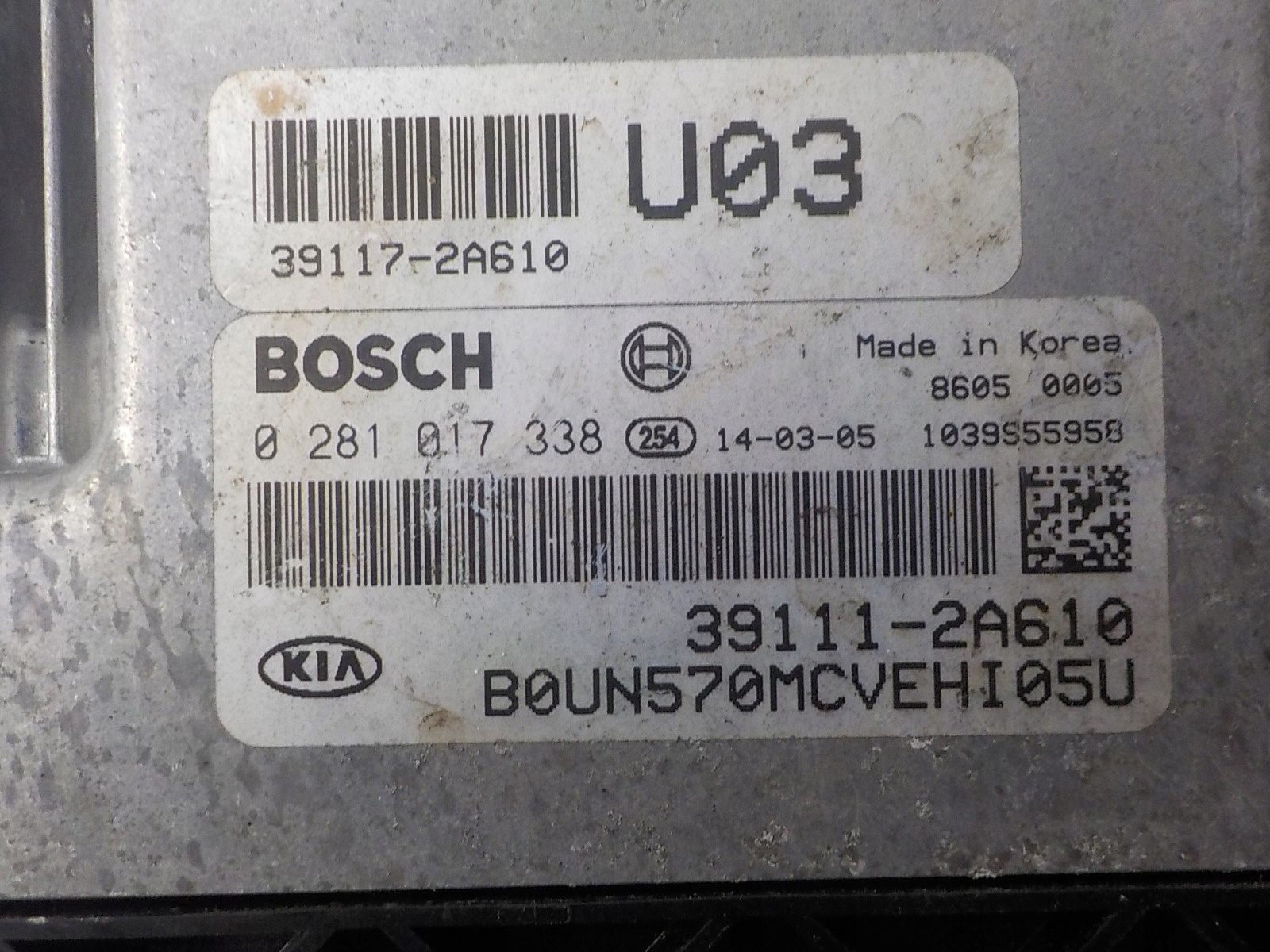 KIA Computer Bedienteil 0281017338 39111-2A610