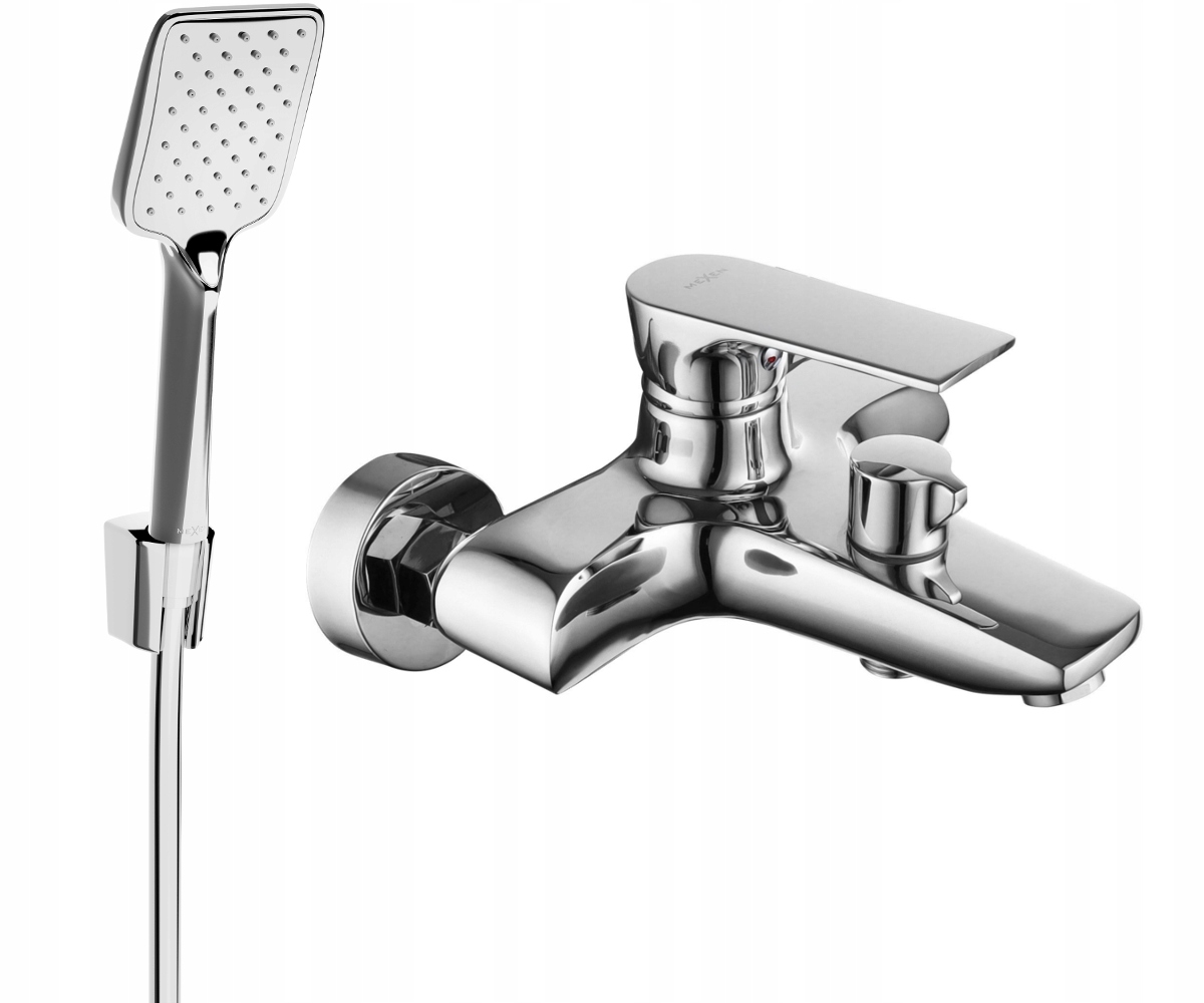 Mexen Axel R62 vaňová batéria s chrómovým sprchovacím setom