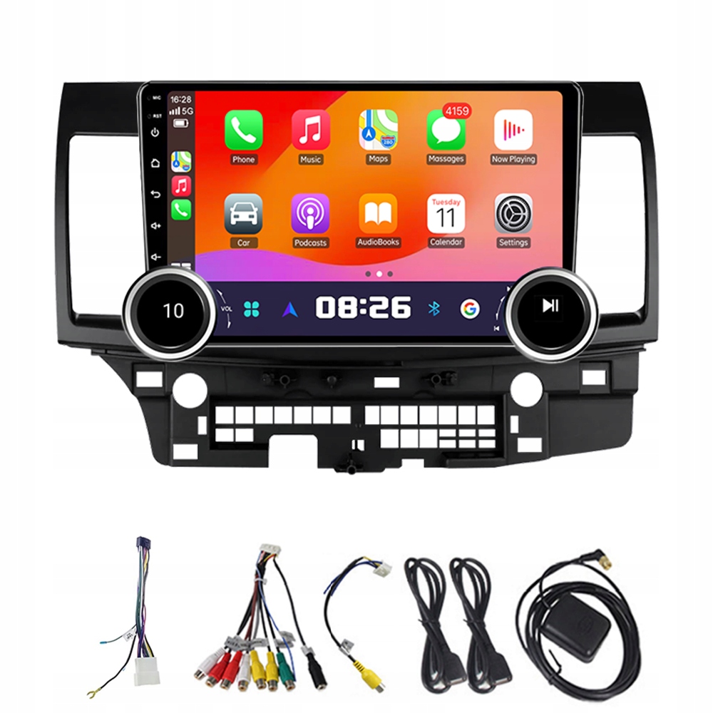 2Din Android 13 Autorádio pro Mitsubishi Lancer 2007-2012, 4G 64G, CarPlay, Gps