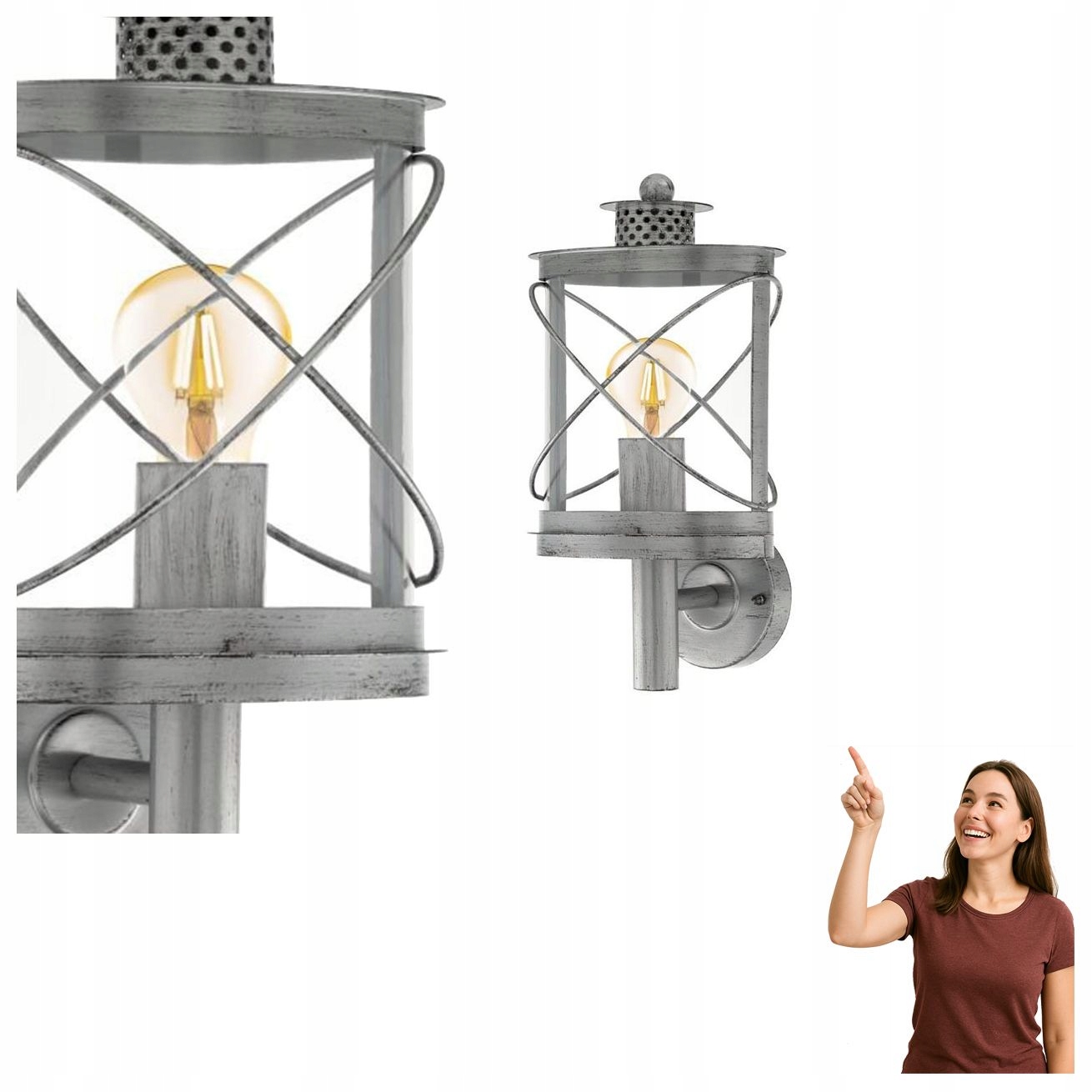 Venkovní nástěnné svítidlo Hilburn 1 94865 Eglo