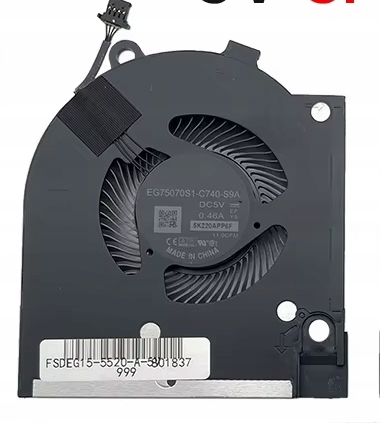 Ventilátor 5V Cpu Dell G15 5520 G15 5525 EG75070S1-C740-S9A