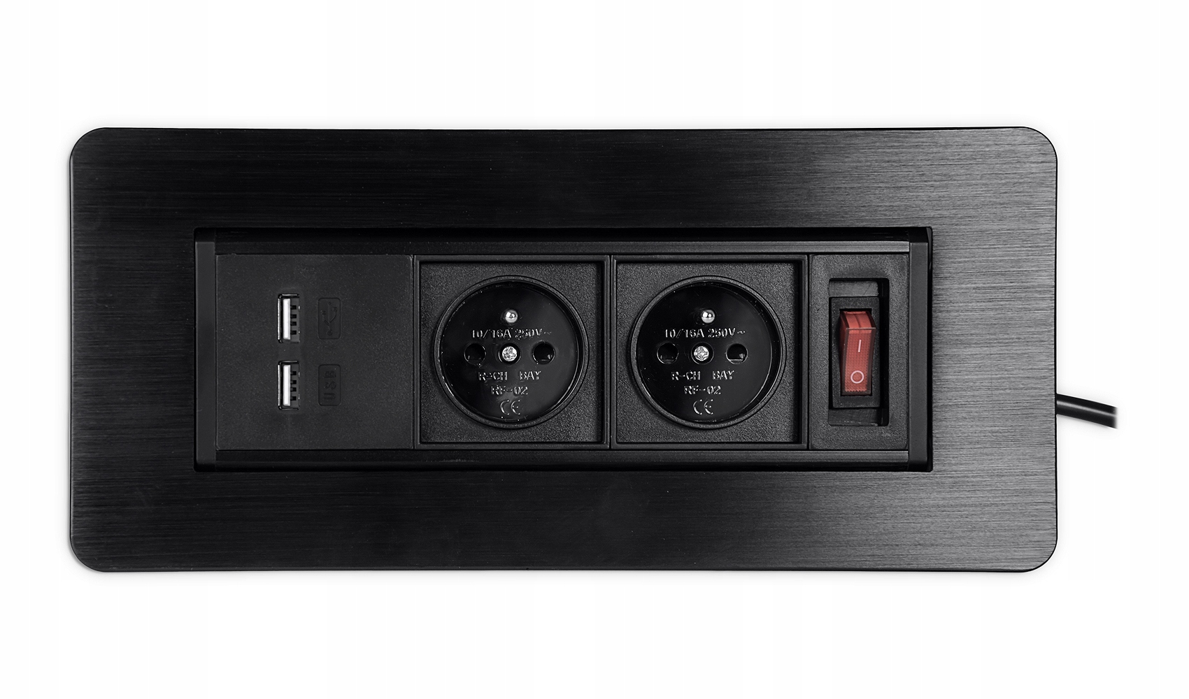 Gniazdo blatowe obrotowe Spacetronik SPS-O24B Liczba gniazdek 5 szt.