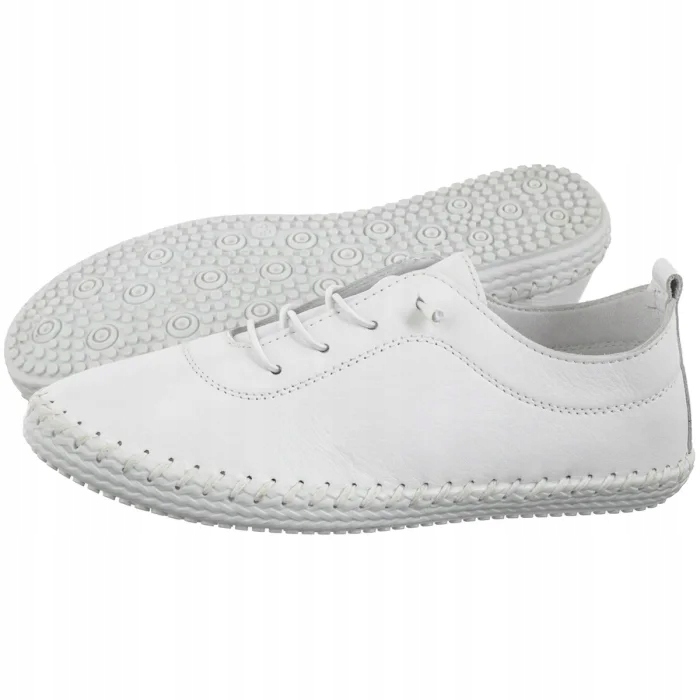 Kožené boty Dámské polobotky Nepeke Branco White Bílé