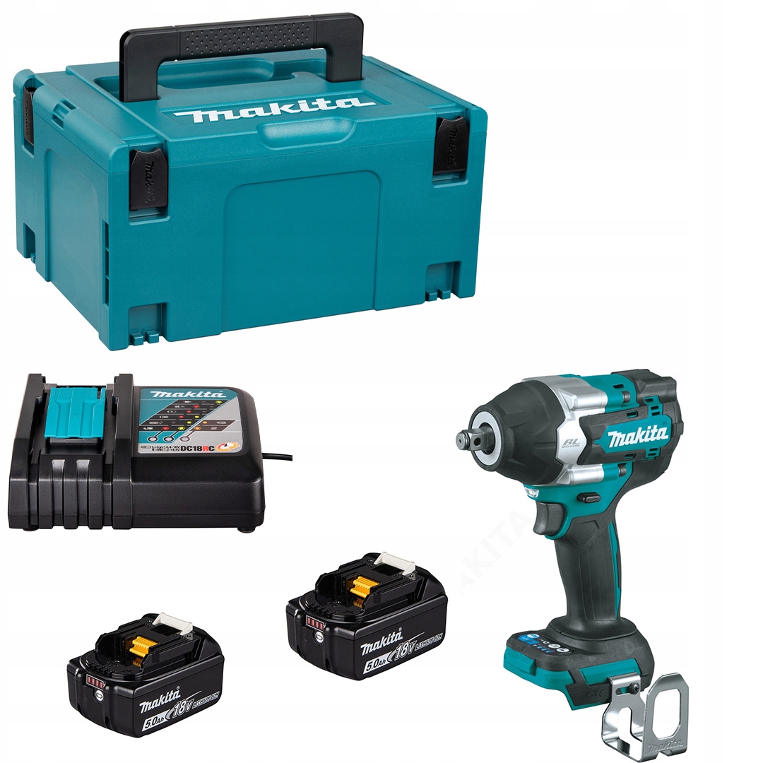 Akumulátorový rázový uťahovák Makita DTW700RTJ 18V 2x5Ah 700Nm Xpt Bl kufor