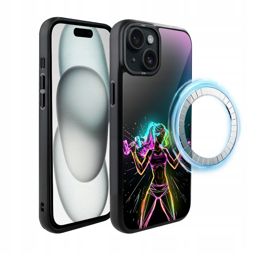 Pouzdro Ibizu DropGuard Matné s MagSafe, Fitness Vibrations a odolností proti vibracím pro iPhone 15 Plus