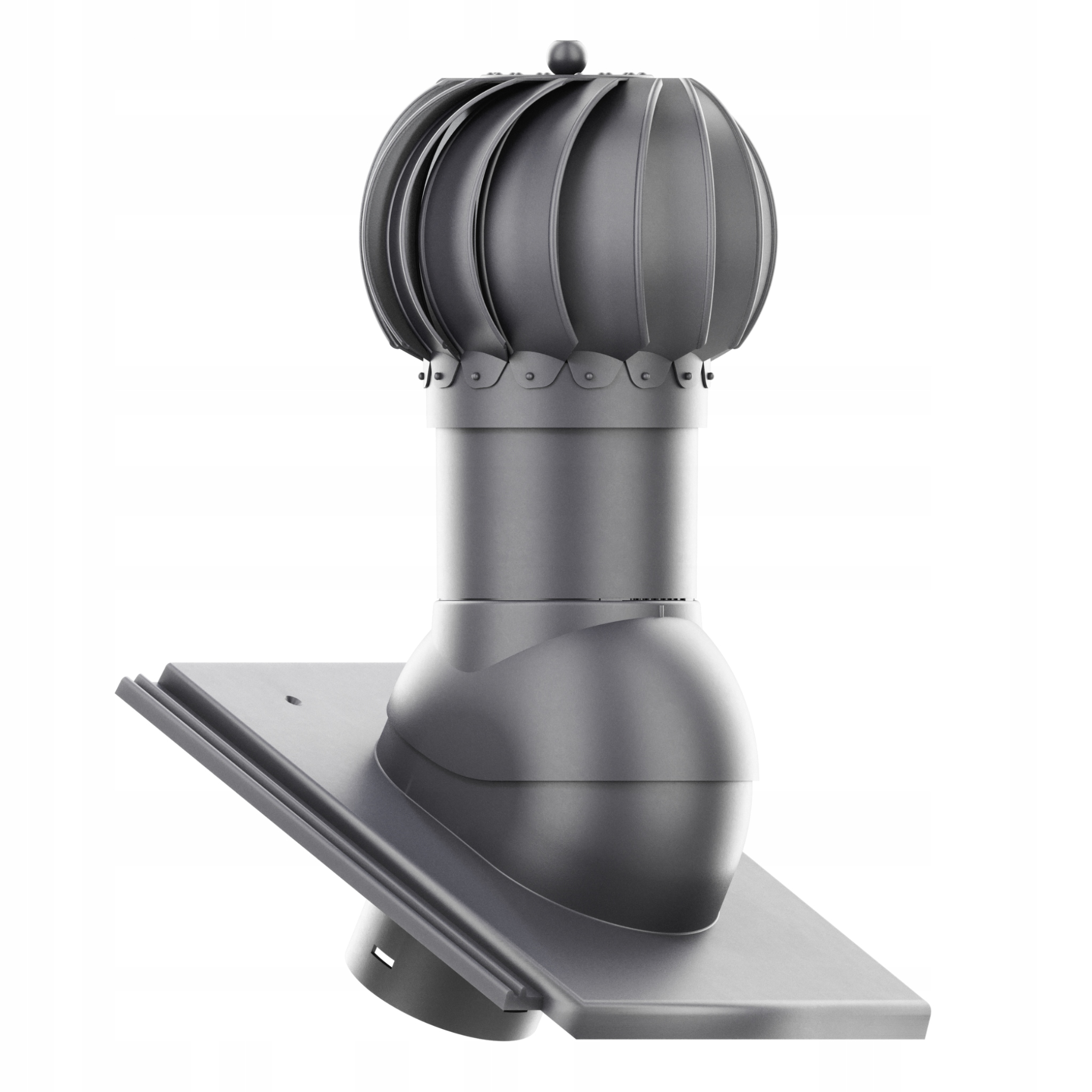 Větrací komín Otočný kulatý fi125 Nelskamp Planum Tmavě Šedý