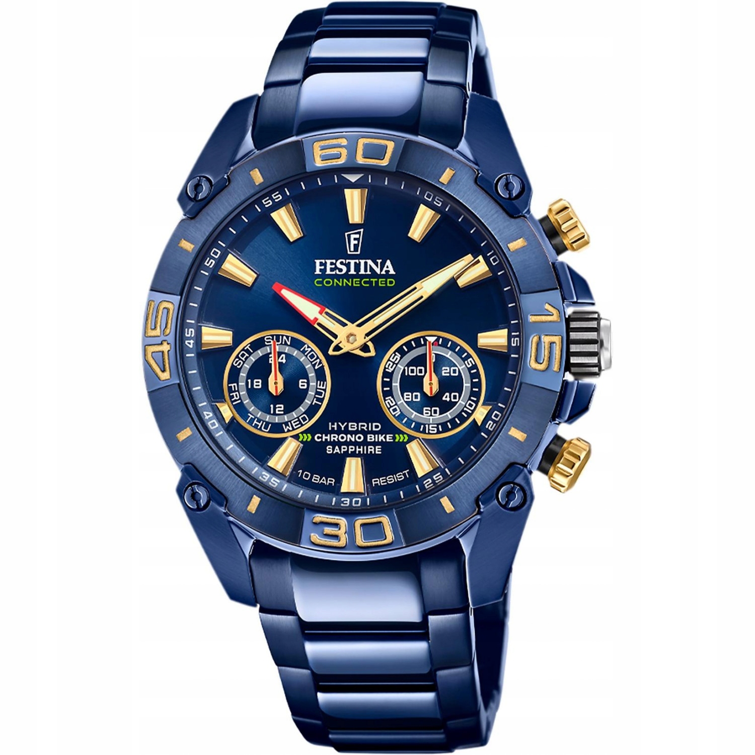 Chytré Hodinky Pánské Festina F20547-2 modrý náramek