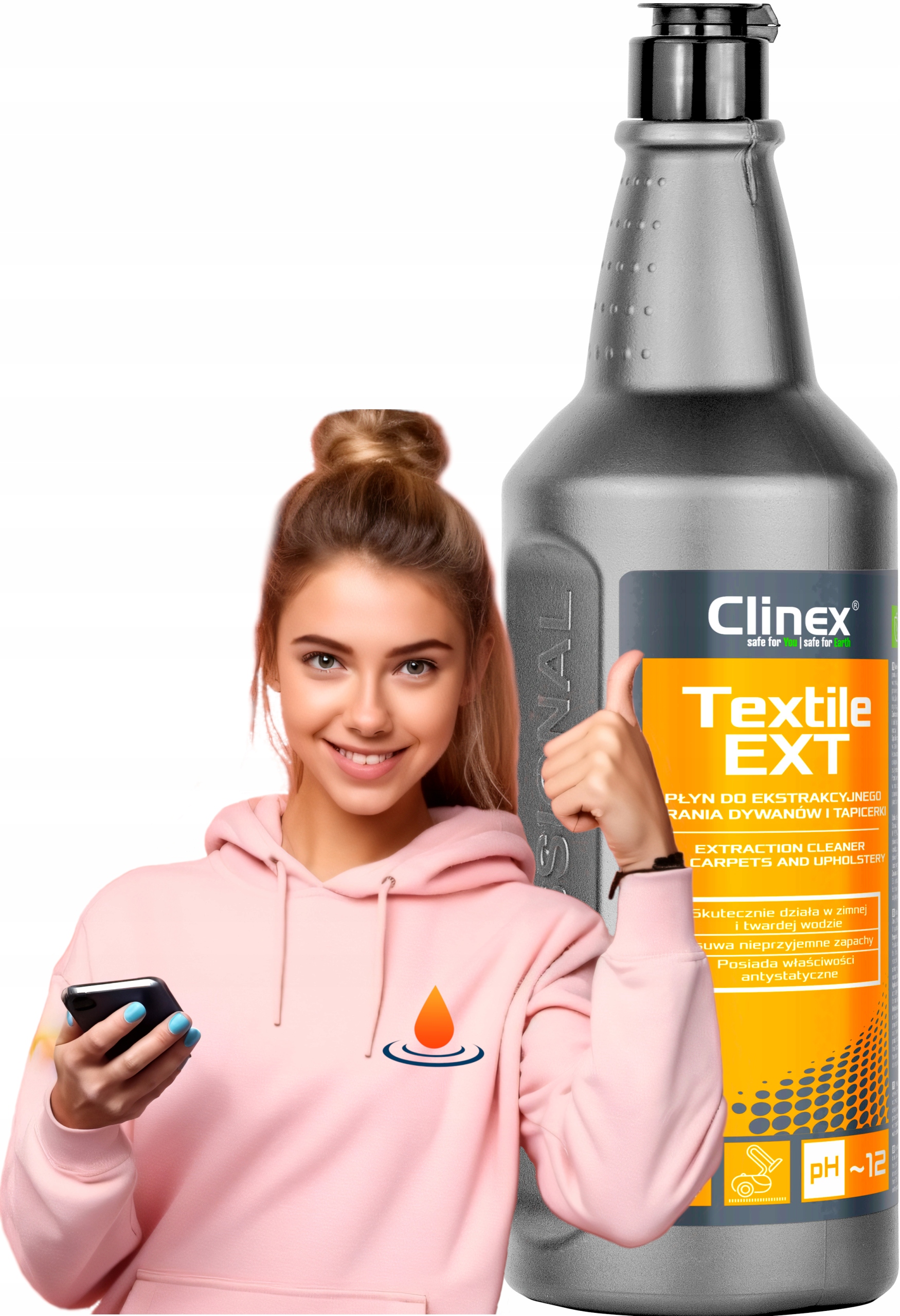 CLINEX TEXTILE EXT do odkurzacza piorącego 1L