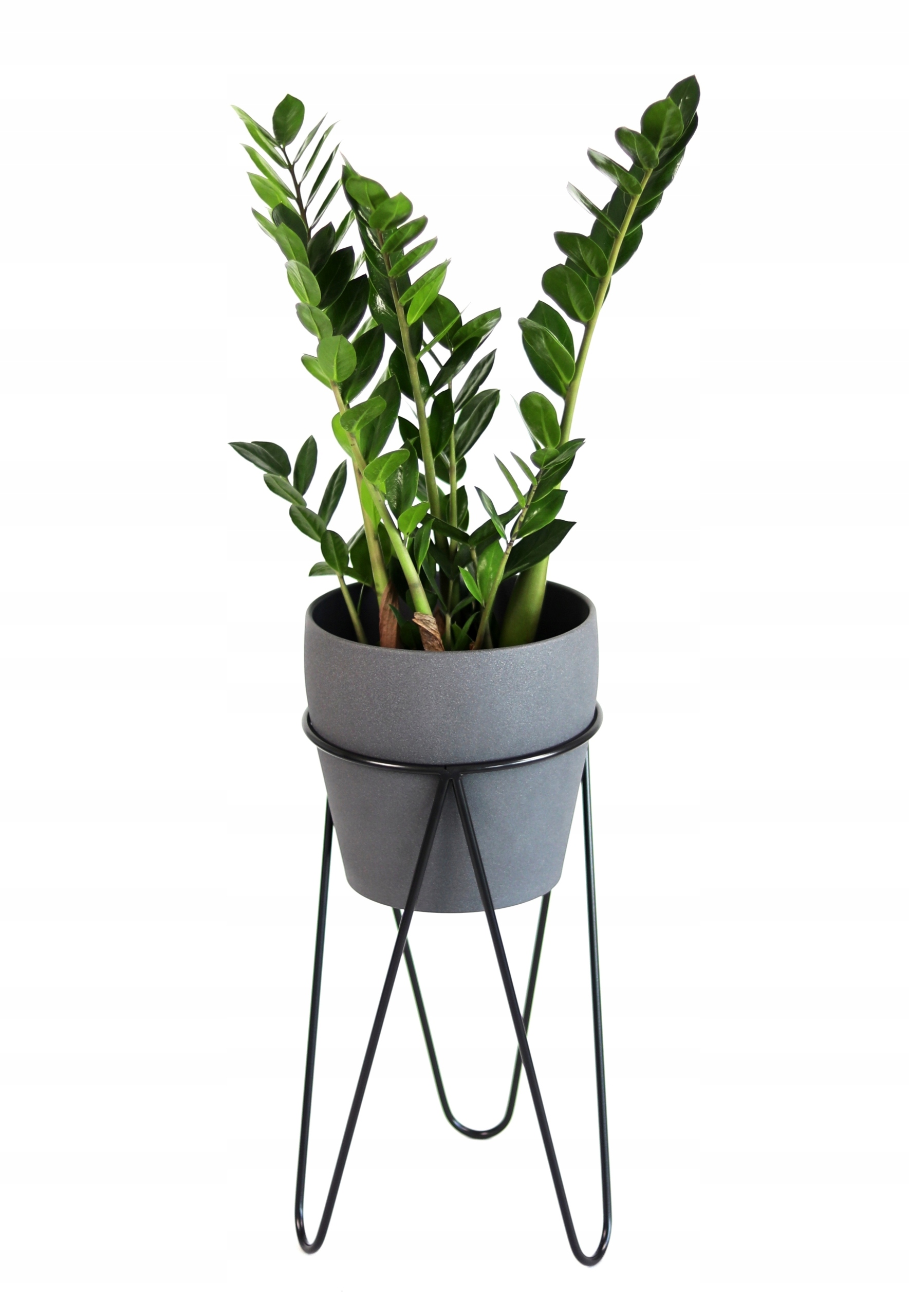 

Nowoczesny Loftowy Kwietnik Metalowy 45cm czarny