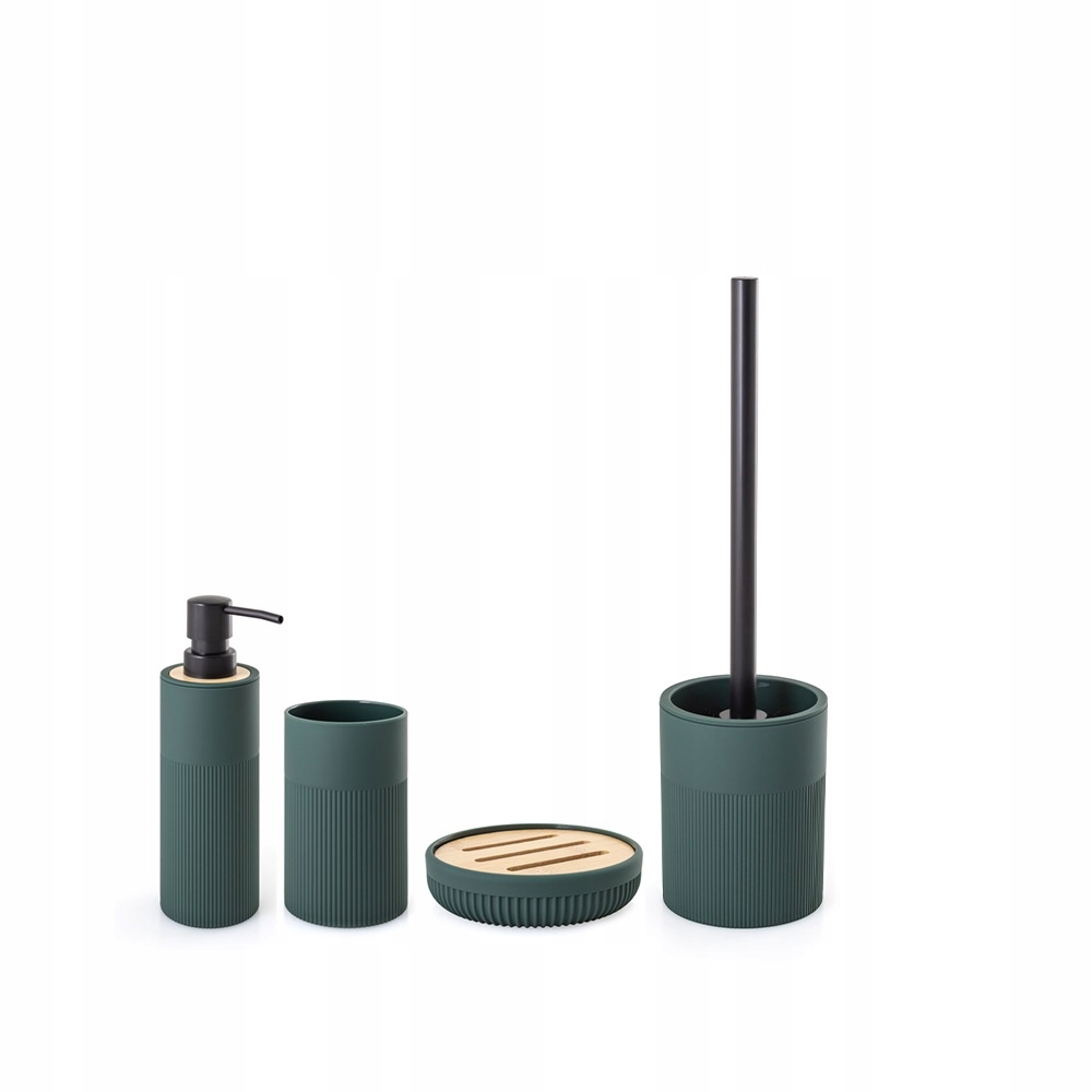 Koupelnová sada Frida, koupelnový set z plastu, zeleň