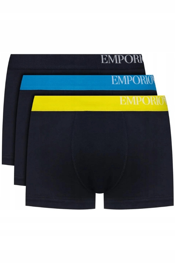 Pánské boxerky Emporio Armani 111357 CS713 64135, modré, 3-pack S