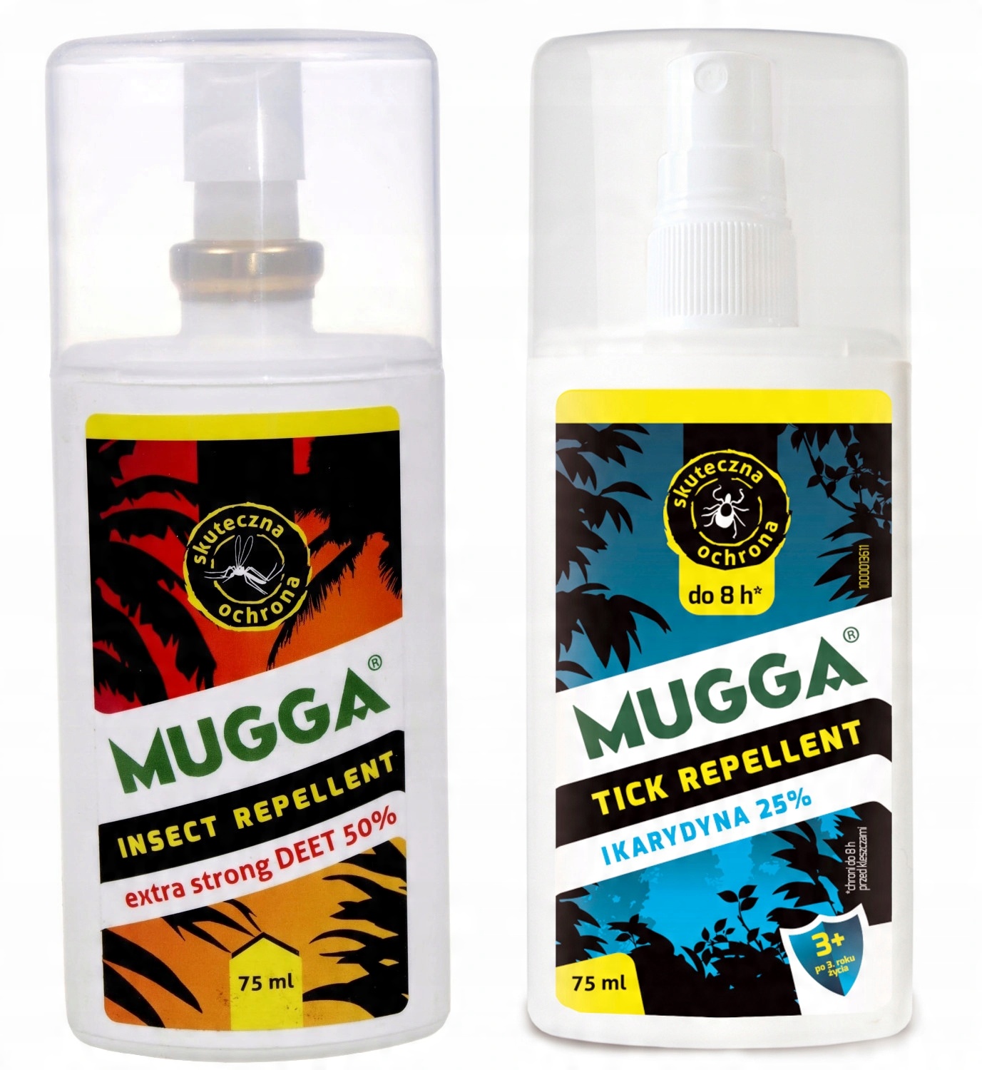 

Mugga Strong 50% Deet na Komary + 25% Ikarydyna