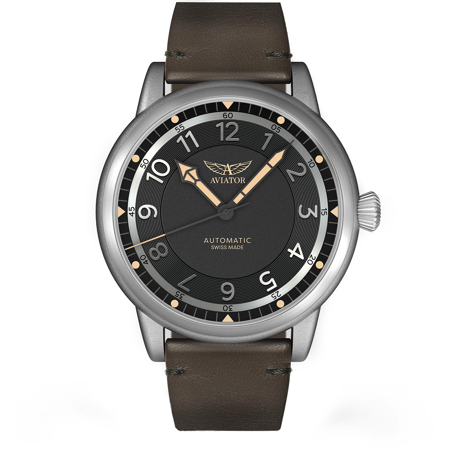 Pánské Hodinky Aviator V.3.31.0.228.4.ODD zelené