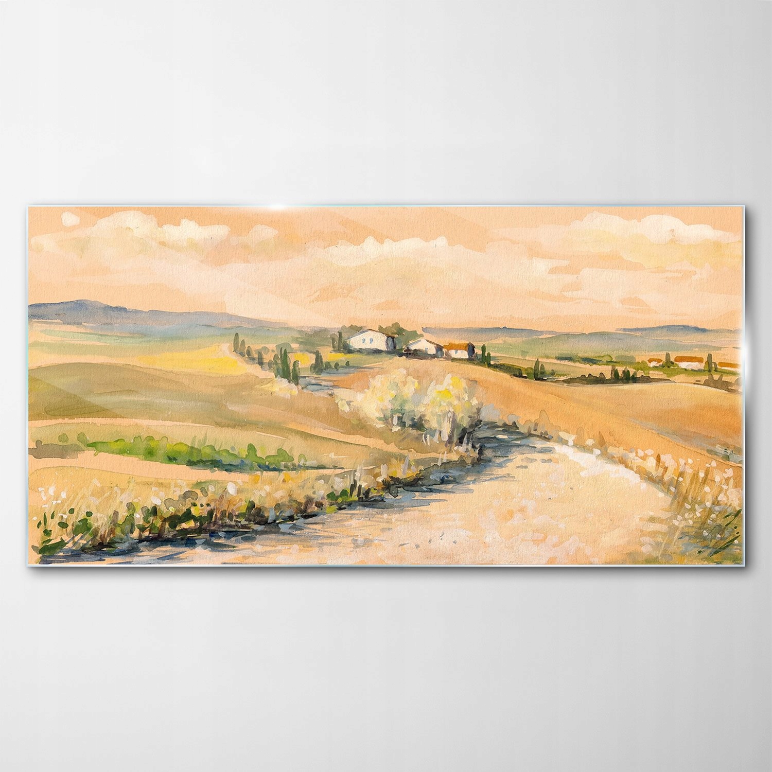 

Hartowany Obraz Szklany Toskania Krajobraz 120x60