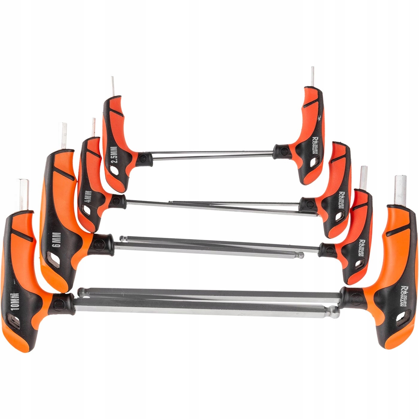 Шестигранные ключи ручка тип T мяч 2-10 8pcs