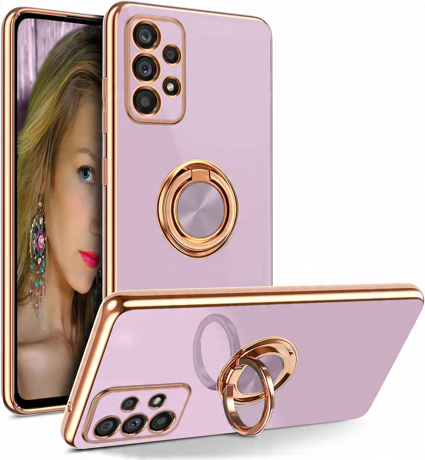 

Etui Silicone Ring +Szkło do Samsung Galaxy A53 5G