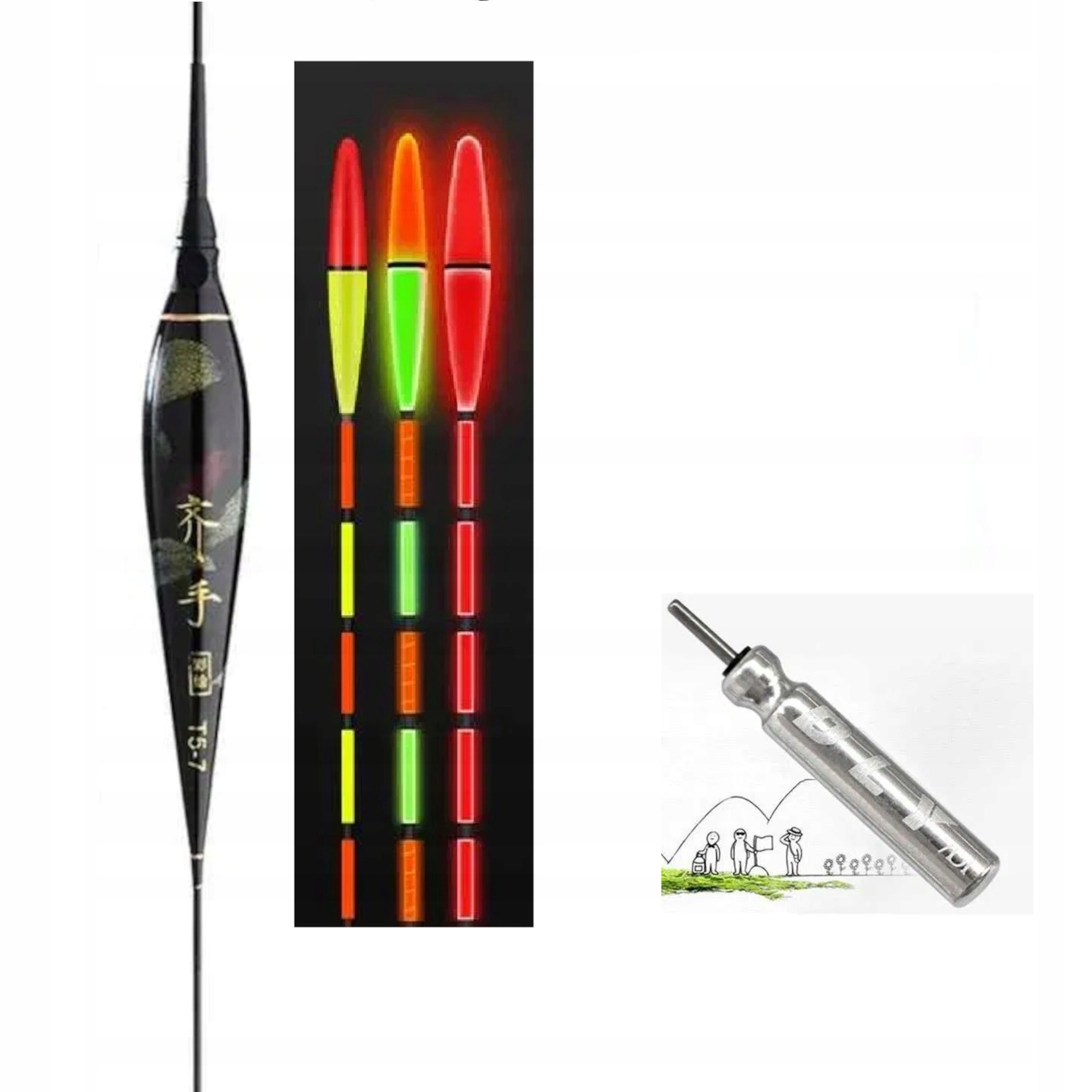 

Spławik Świecący Led 5.5g Zmiana Koloru Bateria