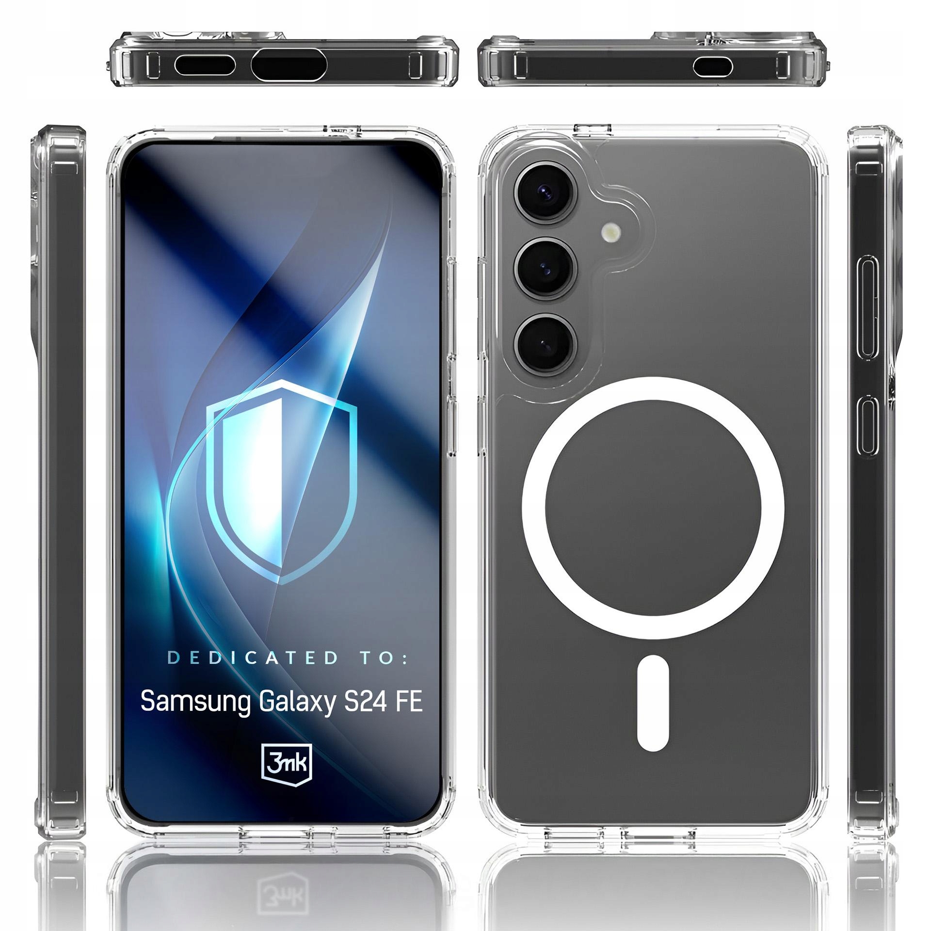 Etui 3mk Armor MagCase na Samsung Galaxy S24 Fe przezroczyste 3mk